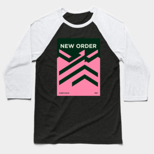 New Order - Substance Geometric Minimalist Baseball T-Shirt