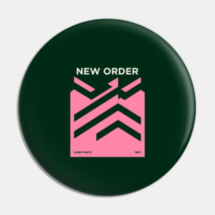 New Order - Substance Geometric Minimalist Pin