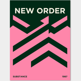 New Order - Substance Geometric Minimalist Posters and Art