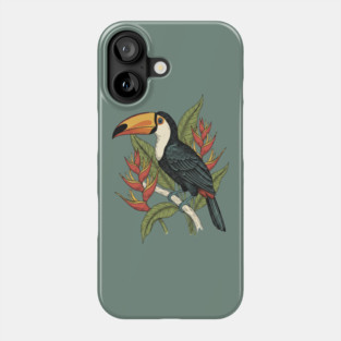Toco Toucan Tropical Illustration Phone Case