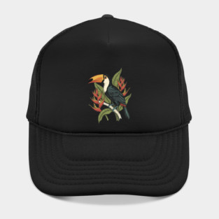 Toco Toucan Tropical Illustration Hat