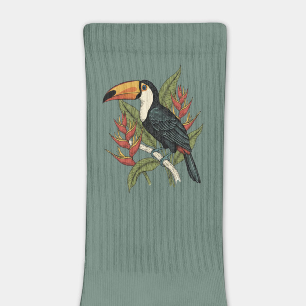 Toco Toucan Tropical Illustration by BirdsnStuff