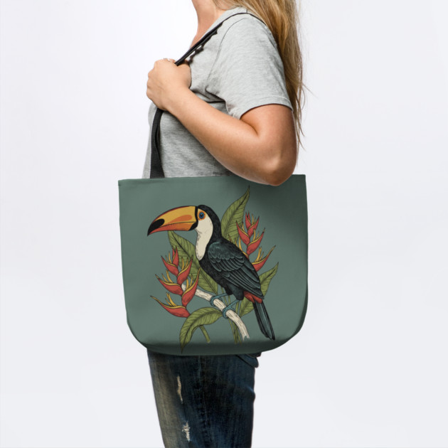 Toco Toucan Tropical Illustration by BirdsnStuff