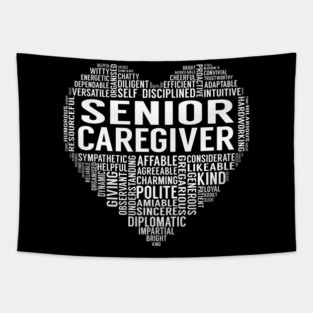 Senior Caregiver Heart Tapestry