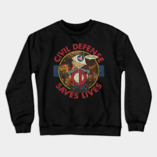 Civil Defense Saves Lives – Atomic Age Safety 1956 Crewneck Sweatshirt