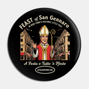 Feast of San Gennaro Little Italy Pin