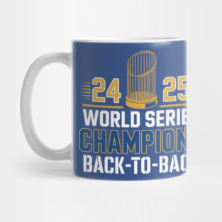 Los Angeles Dodgers Back To Back Champions 2025 Mug