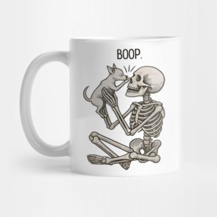 Boop! Skeleton and Chihuahua Love Mug