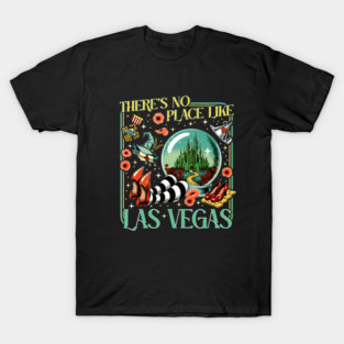 No Place Like Vegas Holiday Art For Bright Seasonal Travelers T-Shirt