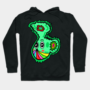 Mint Green Rainbow-Mouth Creature ✨🌈 Hoodie