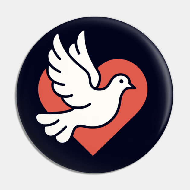 Love Peace Pin by CreativeSage