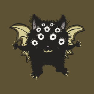 Creepy Cute Demon Creature - Kawaii Monster Design T-Shirt