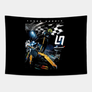 Lando Norris 2025 World Champion Profile Tapestry