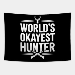 World's Okayest Hunter Tapestry