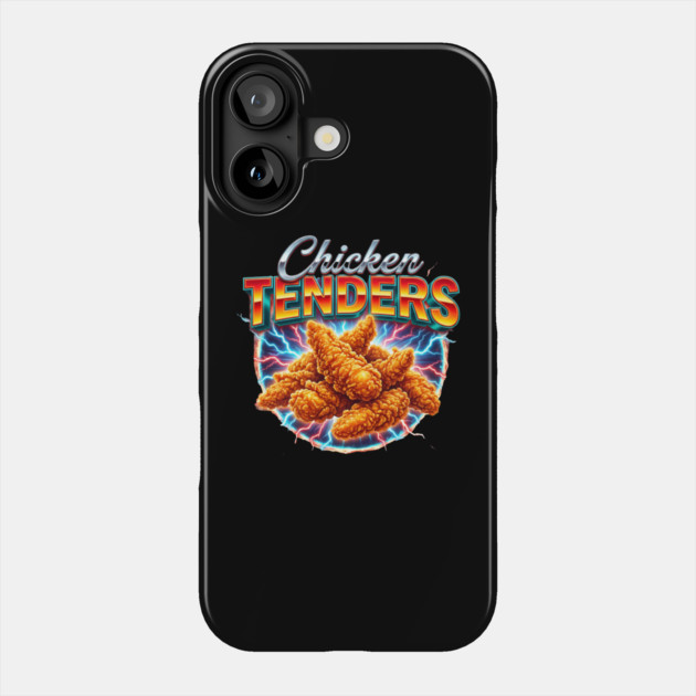 Chicken Tenders – Blue Lightning Food Explosion Graphic Phone Case by ArtistTee ⭐⭐⭐⭐⭐