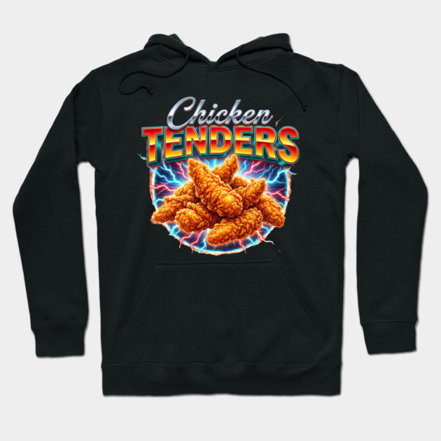 Chicken Tenders – Blue Lightning Food Explosion Graphic Hoodie by ArtistTee ⭐⭐⭐⭐⭐