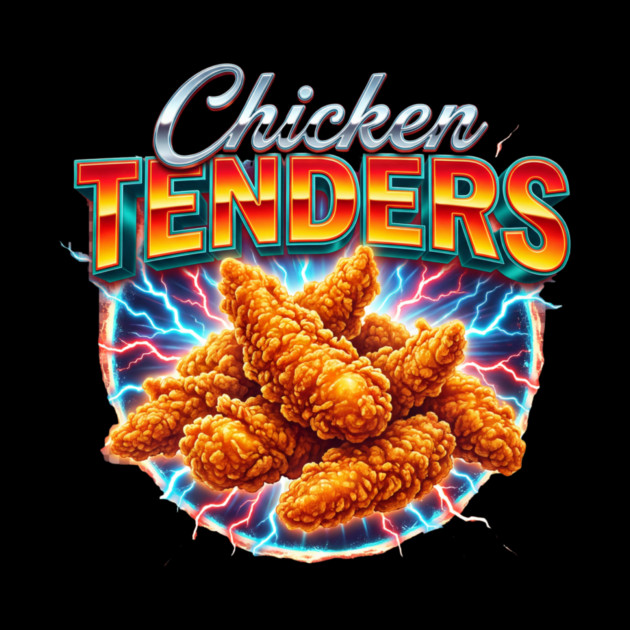 Chicken Tenders – Blue Lightning Food Explosion Graphic by ArtistTee ⭐⭐⭐⭐⭐