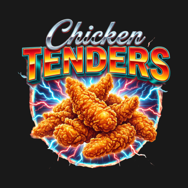 Chicken Tenders – Blue Lightning Food Explosion Graphic by ArtistTee ⭐⭐⭐⭐⭐