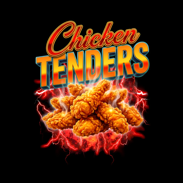 Chicken Tenders – Red Lightning Explosion with Crispy Tenders by ArtistTee ⭐⭐⭐⭐⭐