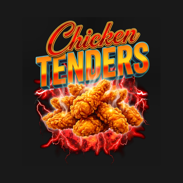 Chicken Tenders – Red Lightning Explosion with Crispy Tenders by ArtistTee ⭐⭐⭐⭐⭐