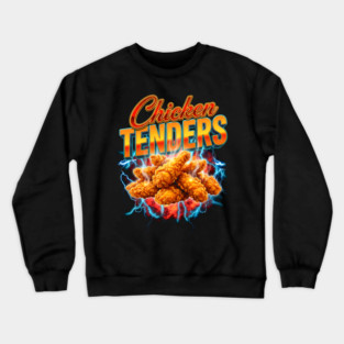 Chicken Tenders – Electric Burst Design with Crispy Tenders Crewneck Sweatshirt