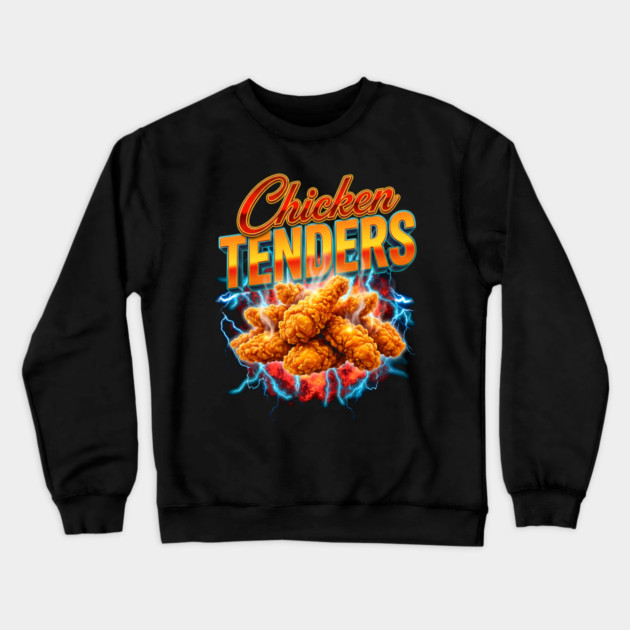 Chicken Tenders – Electric Burst Design with Crispy Tenders Crewneck Sweatshirt by ArtistTee ⭐⭐⭐⭐⭐