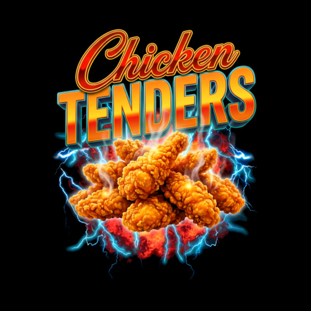 Chicken Tenders – Electric Burst Design with Crispy Tenders by ArtistTee ⭐⭐⭐⭐⭐