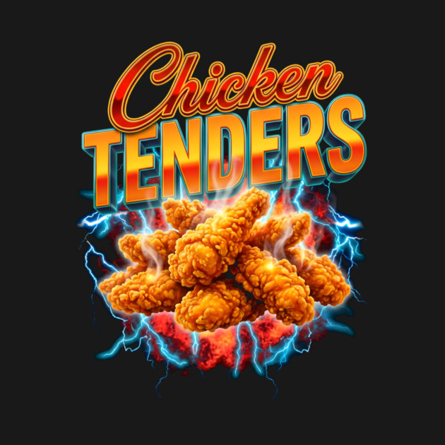 Chicken Tenders – Electric Burst Design with Crispy Tenders by ArtistTee ⭐⭐⭐⭐⭐