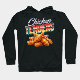 Chicken Tenders – Retro Gradient Lettering with Steaming Crispy Tenders Hoodie