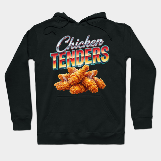Chicken Tenders – Retro Gradient Lettering with Steaming Crispy Tenders Hoodie by ArtistTee ⭐⭐⭐⭐⭐