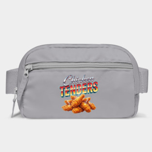 Chicken Tenders – Retro Gradient Lettering with Steaming Crispy Tenders Bag