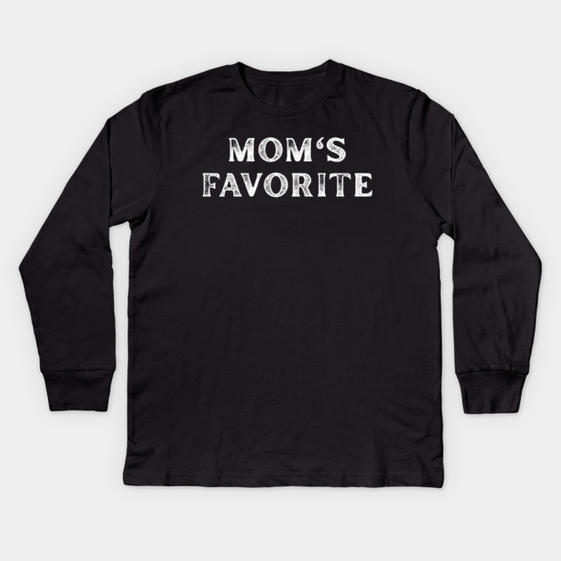 Mom’s Favorite Kids Long Sleeve T-Shirt by Creatifly Graphic Tees
