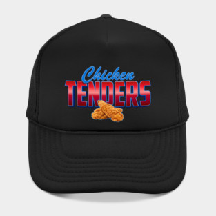 Chicken Tenders – Bold Retro Typography with Crispy Tenders Hat