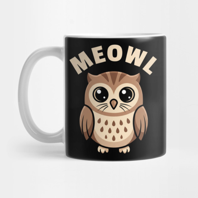 Meowl – Adorable Owl Cartoon With Big Eyes by ArtistTee ⭐⭐⭐⭐⭐