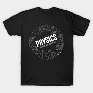 Physics Doodle Diagram – Science Formula Illustration T-Shirt