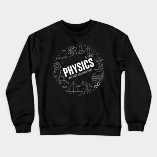 Physics Doodle Diagram – Science Formula Illustration Crewneck Sweatshirt