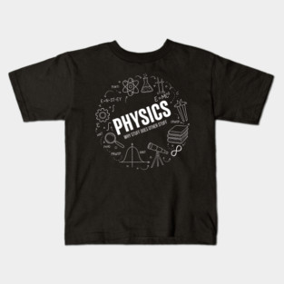 Physics Doodle Diagram – Science Formula Illustration Kids T-Shirt
