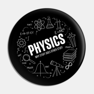 Physics Doodle Diagram – Science Formula Illustration Pin