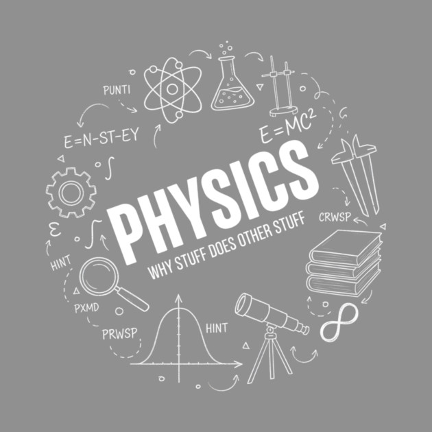 Physics Doodle Diagram – Science Formula Illustration by ArtistTee ⭐⭐⭐⭐⭐