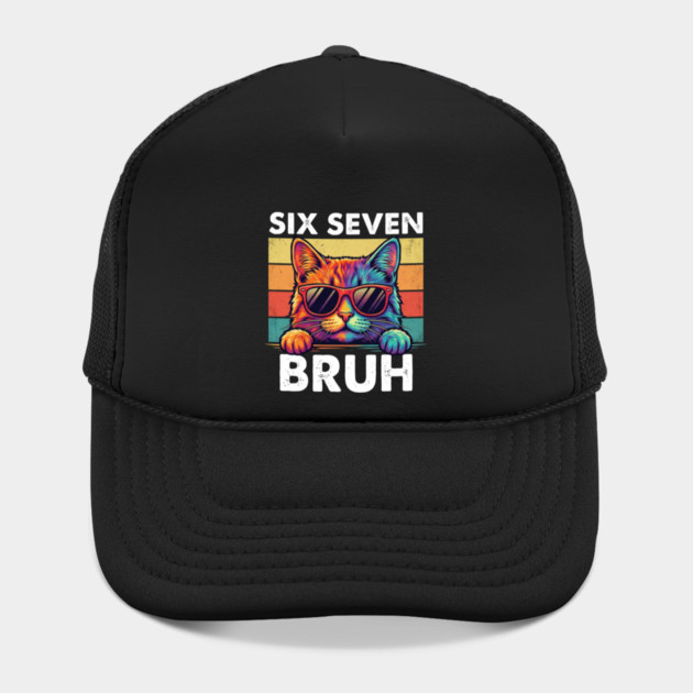 Six Sevten Bruh – Retro Sunglasses Cat Graphic by ArtistTee ⭐⭐⭐⭐⭐