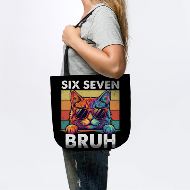 Six Sevten Bruh – Retro Sunglasses Cat Graphic by ArtistTee ⭐⭐⭐⭐⭐