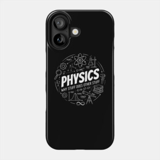 Physics Science Diagram – Why Stuff Does Other Stuff Phone Case