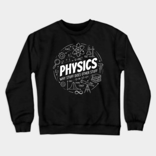 Physics Science Diagram – Why Stuff Does Other Stuff Crewneck Sweatshirt