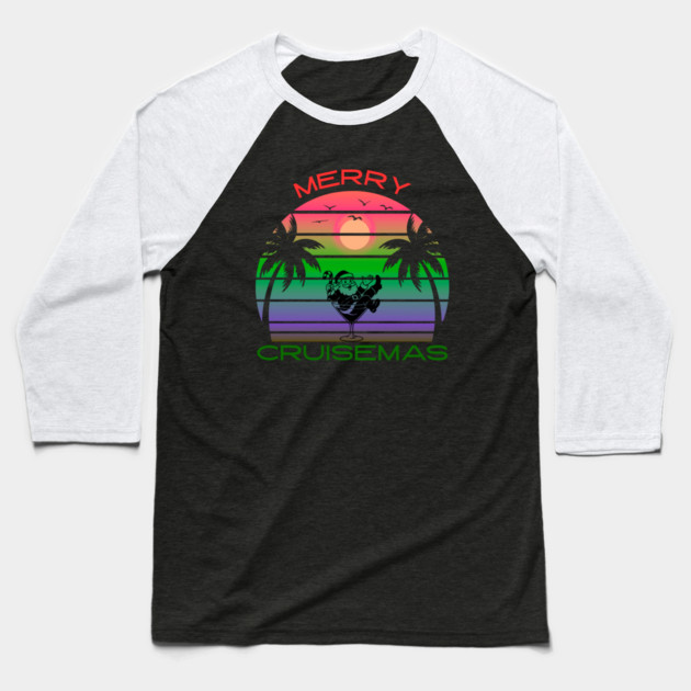 Merry Cruisemas Baseball T-Shirt by Creatifly Graphic Tees