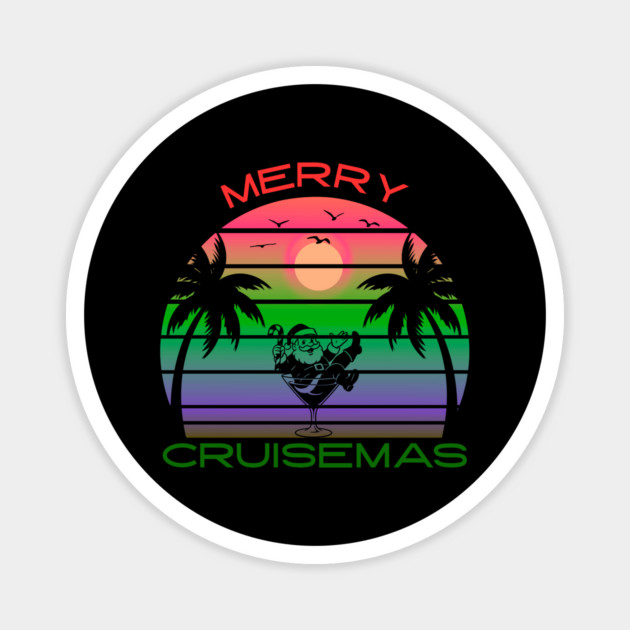 Merry Cruisemas Magnet by Creatifly Graphic Tees