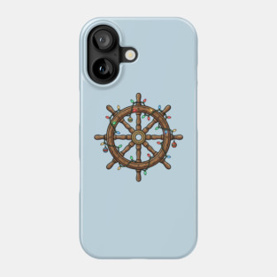 Merry Cruisemas - Christmas Ship Wheel Phone Case