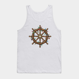 Merry Cruisemas - Christmas Ship Wheel Tank Top