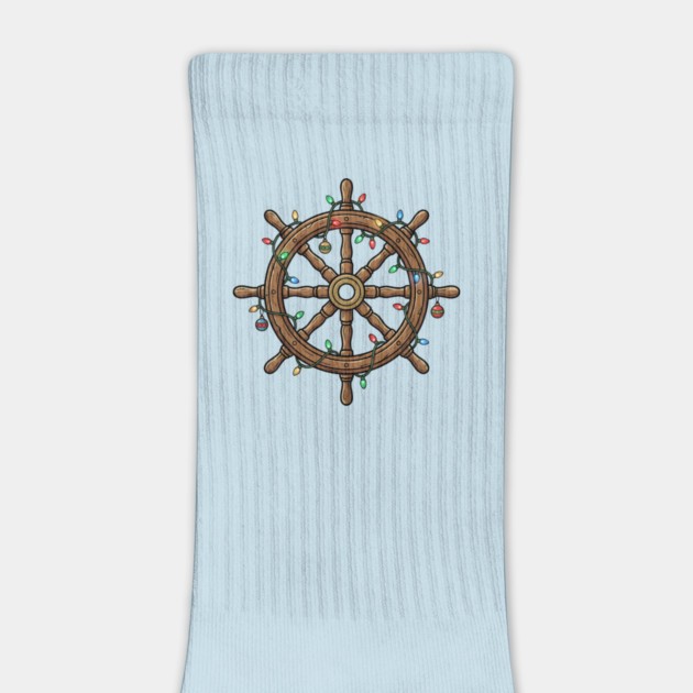 Merry Cruisemas - Christmas Ship Wheel by Creatifly Graphic Tees