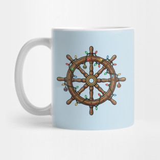Merry Cruisemas - Christmas Ship Wheel Mug
