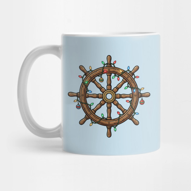 Merry Cruisemas - Christmas Ship Wheel by Creatifly Graphic Tees